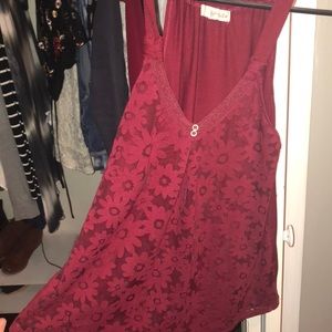 Maroon tank top